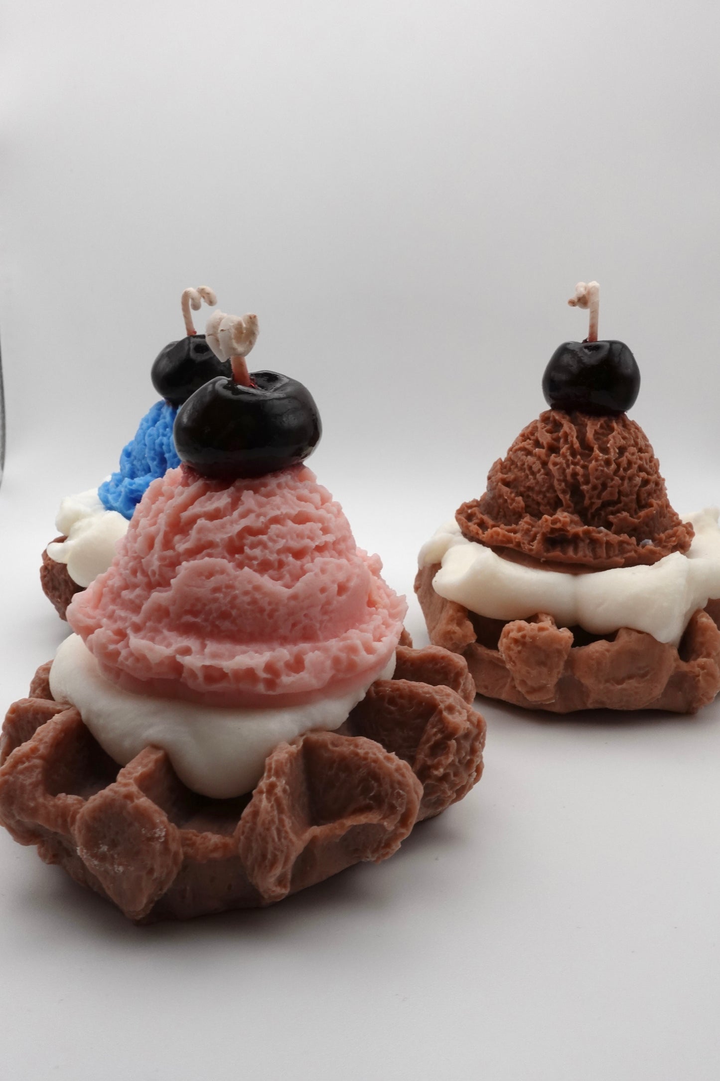 Waffel-Eis Dessert