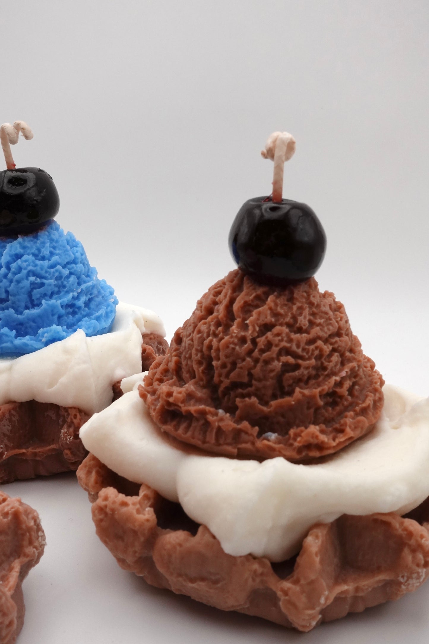 Waffel-Eis Dessert