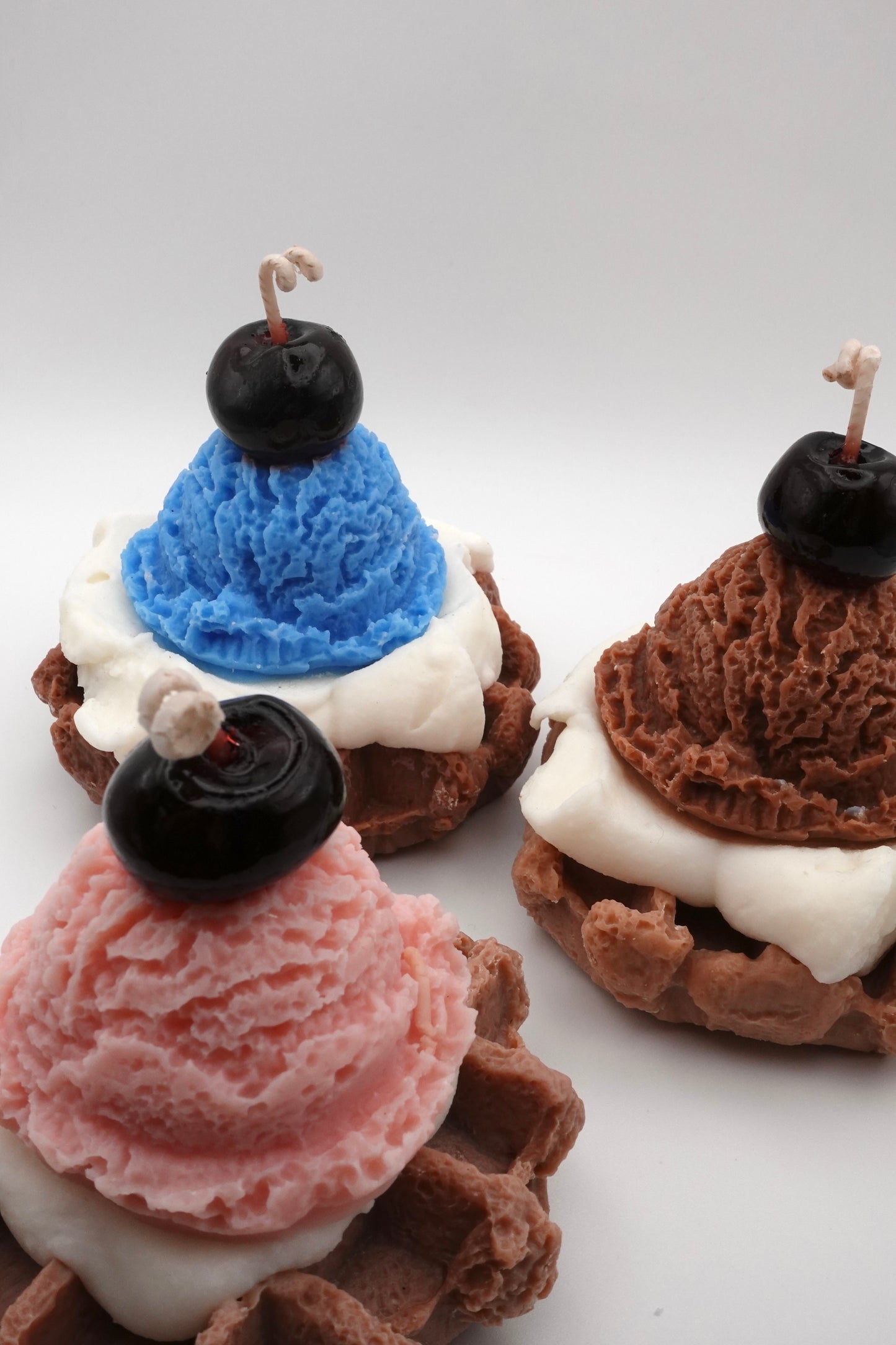 Waffel-Eis Dessert